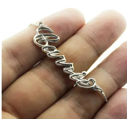 Collier Personnalisé Prénom 3D en Argent 925 bijou lait maternel Mon Bijou Lacté