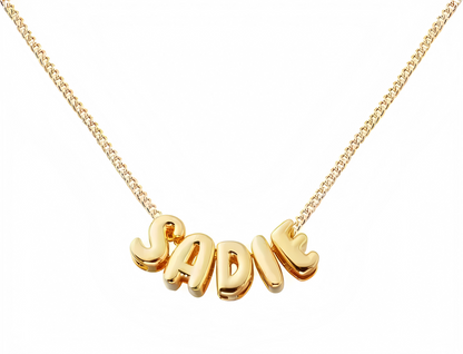 Collier personnalisé Sadie – Initiales en forme de ballon
