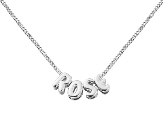 Collier Sadie – Initiales en forme de ballon