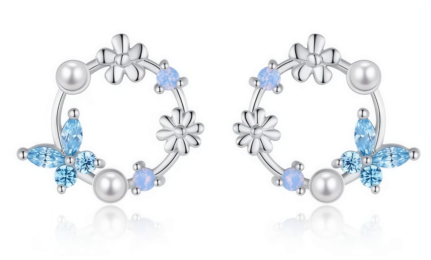 Boucles d'Oreilles ROMY – Bijou lait maternel – Bijoux au lait maternel artisanal Mon Bijou Lacté
