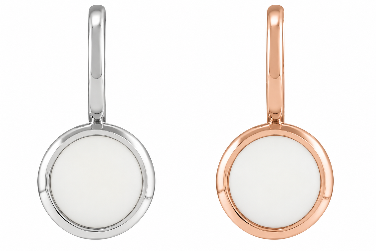 Pendentif Rond au Lait Maternel – Bijoux au lait maternel artisanal Mon Bijou Lacté

