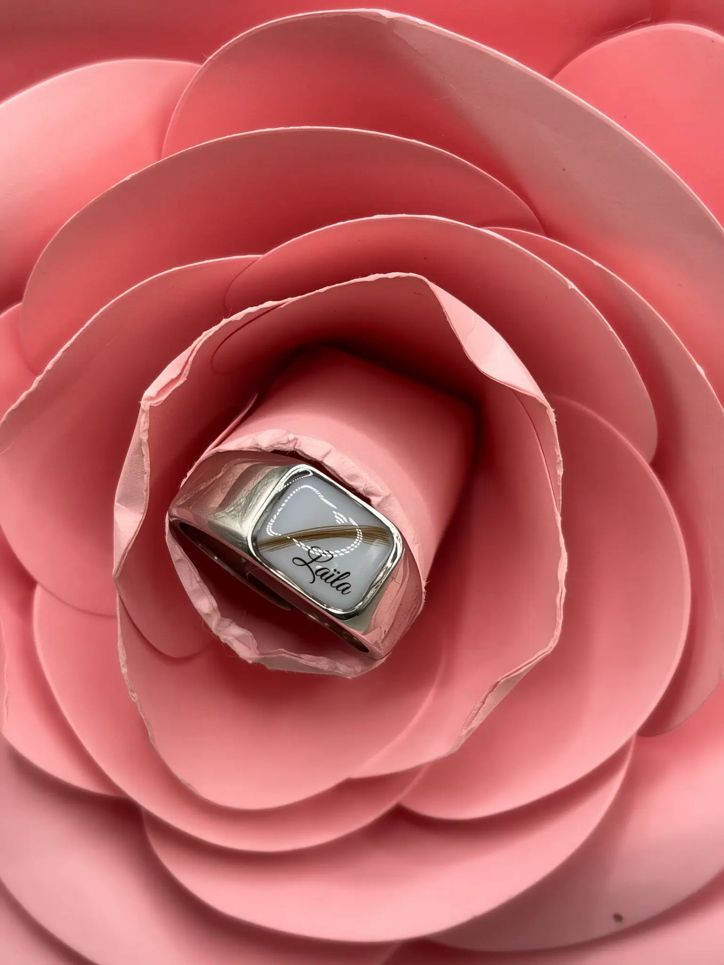 Chevalière homme - Bijou lait maternel – Bijoux au lait maternel artisanal Mon Bijou Lacté
