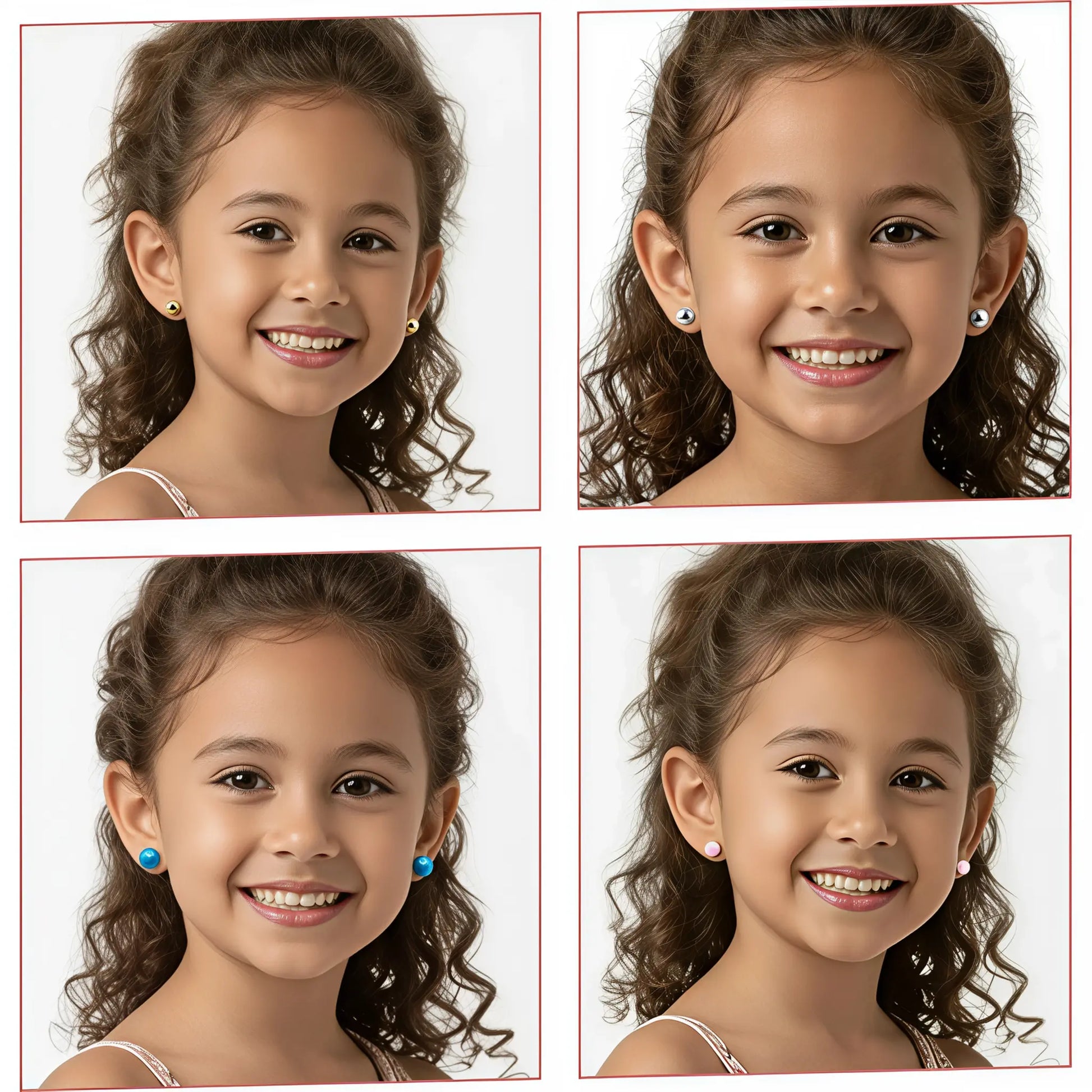 boucles d'oreilles sans percage, Boucles d'oreilles clip enfant,Boucles d'oreilles sans perçage fille, Lot boucles d'oreilles clips enfant, Bijoux sans perçage pour enfants, Clips d'oreilles fantaisie petite fille, Boucles d'oreilles sans perçage
