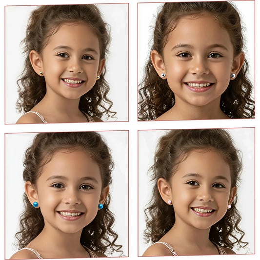 boucles d'oreilles sans percage, Boucles d'oreilles clip enfant,Boucles d'oreilles sans perçage fille, Lot boucles d'oreilles clips enfant, Bijoux sans perçage pour enfants, Clips d'oreilles fantaisie petite fille, Boucles d'oreilles sans perçage
