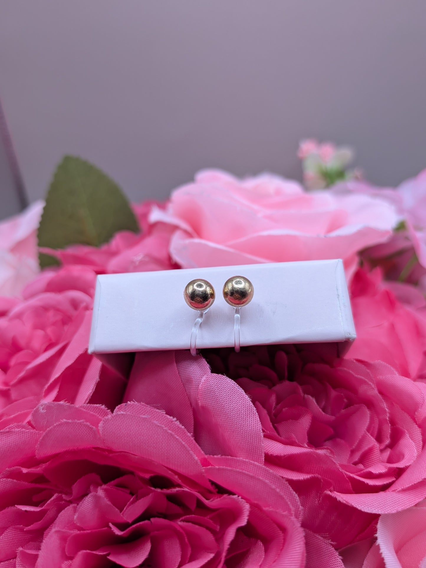 Boucles d'Oreilles Perle Or – Spécial "Petites Oreilles Non Percées" – Bijoux au lait maternel artisanal Mon Bijou Lacté
