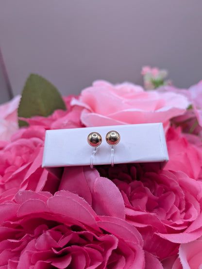 Boucles d'Oreilles Perle Or – Spécial "Petites Oreilles Non Percées"