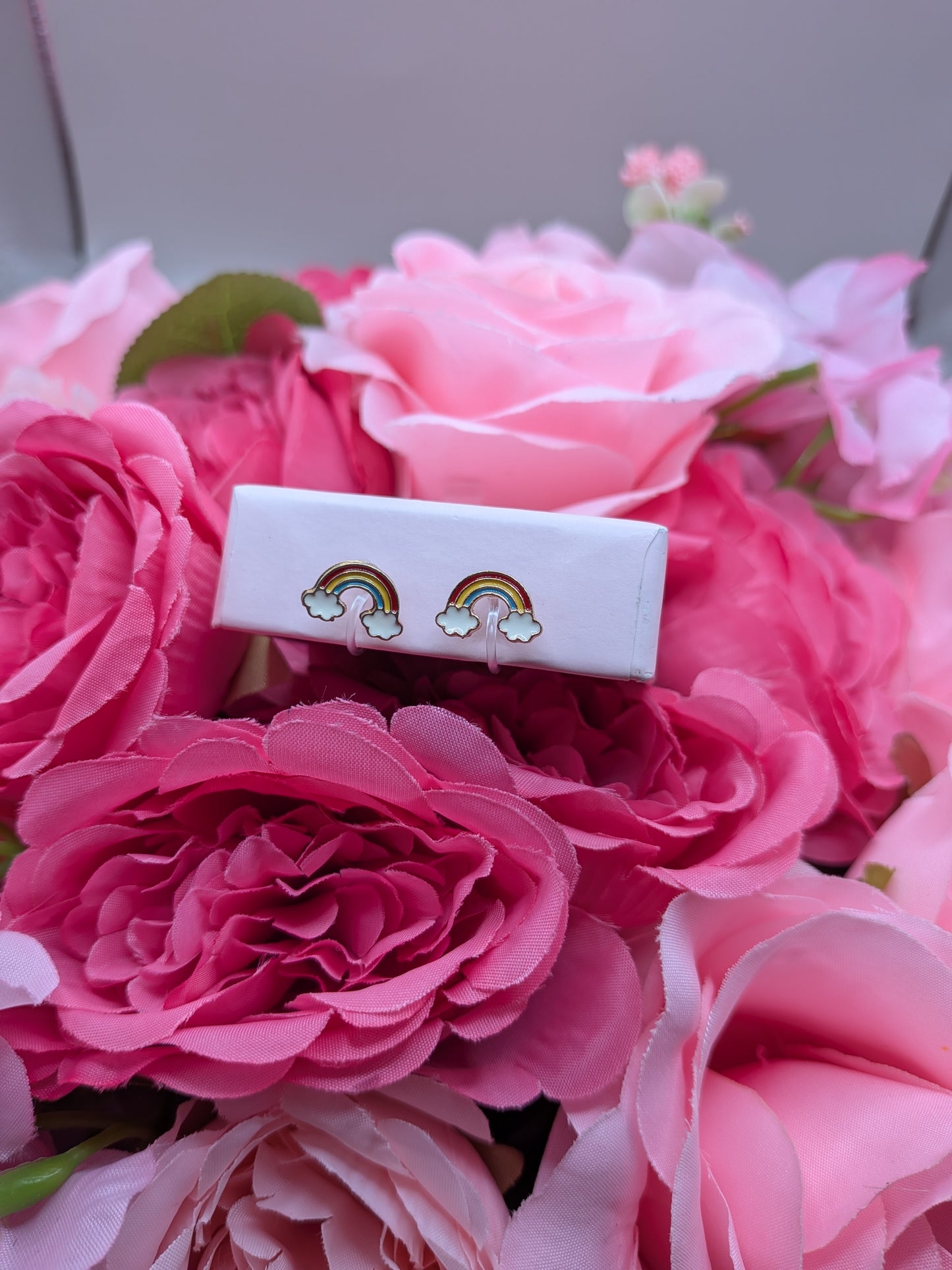 Boucles d'Oreilles Arc-en-Ciel – La Magie sans Perçage – Bijoux au lait maternel artisanal Mon Bijou Lacté
