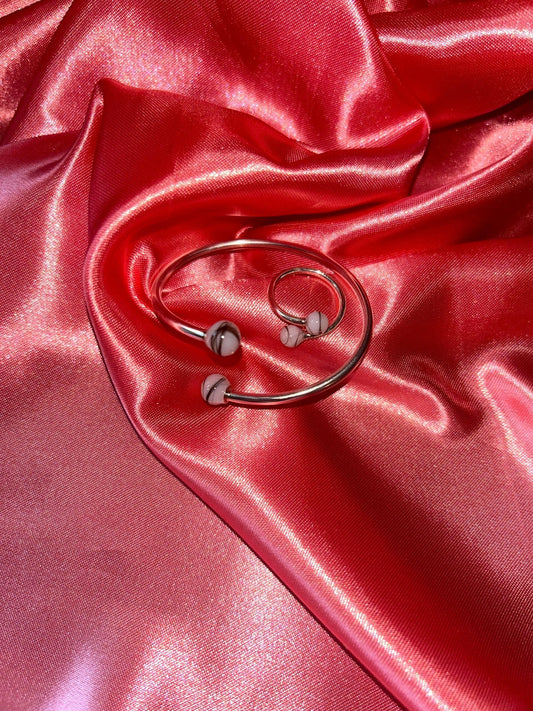 Parure Bracelet + bague Honoré bijou lait maternel Mon Bijou Lacté