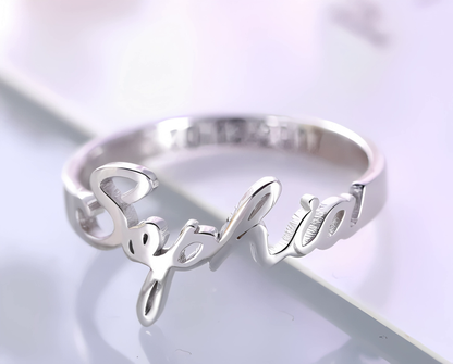 Bague personnalisée prénom