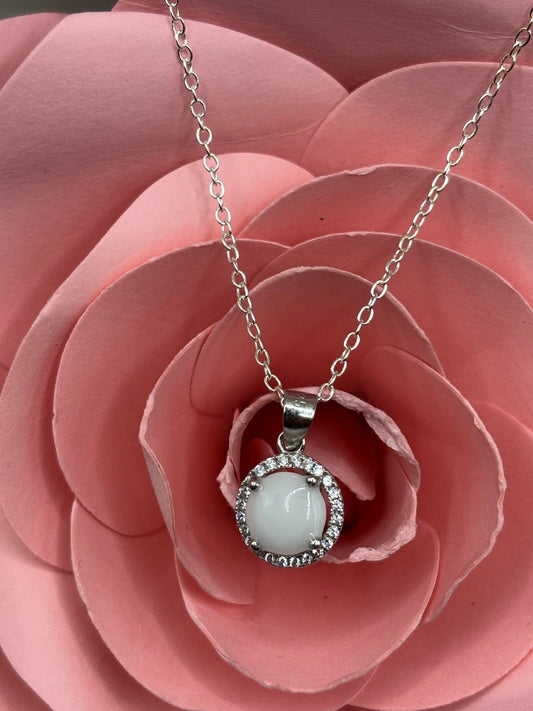 Collier Maelys en argent 925 – Diamant de lait maternel - Mon Bijou Lacté