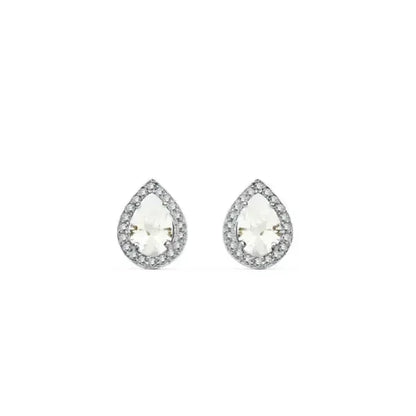 Boucles d'oreilles Acacia en or blanc 18 carats bijou lait maternel Mon Bijou Lacté