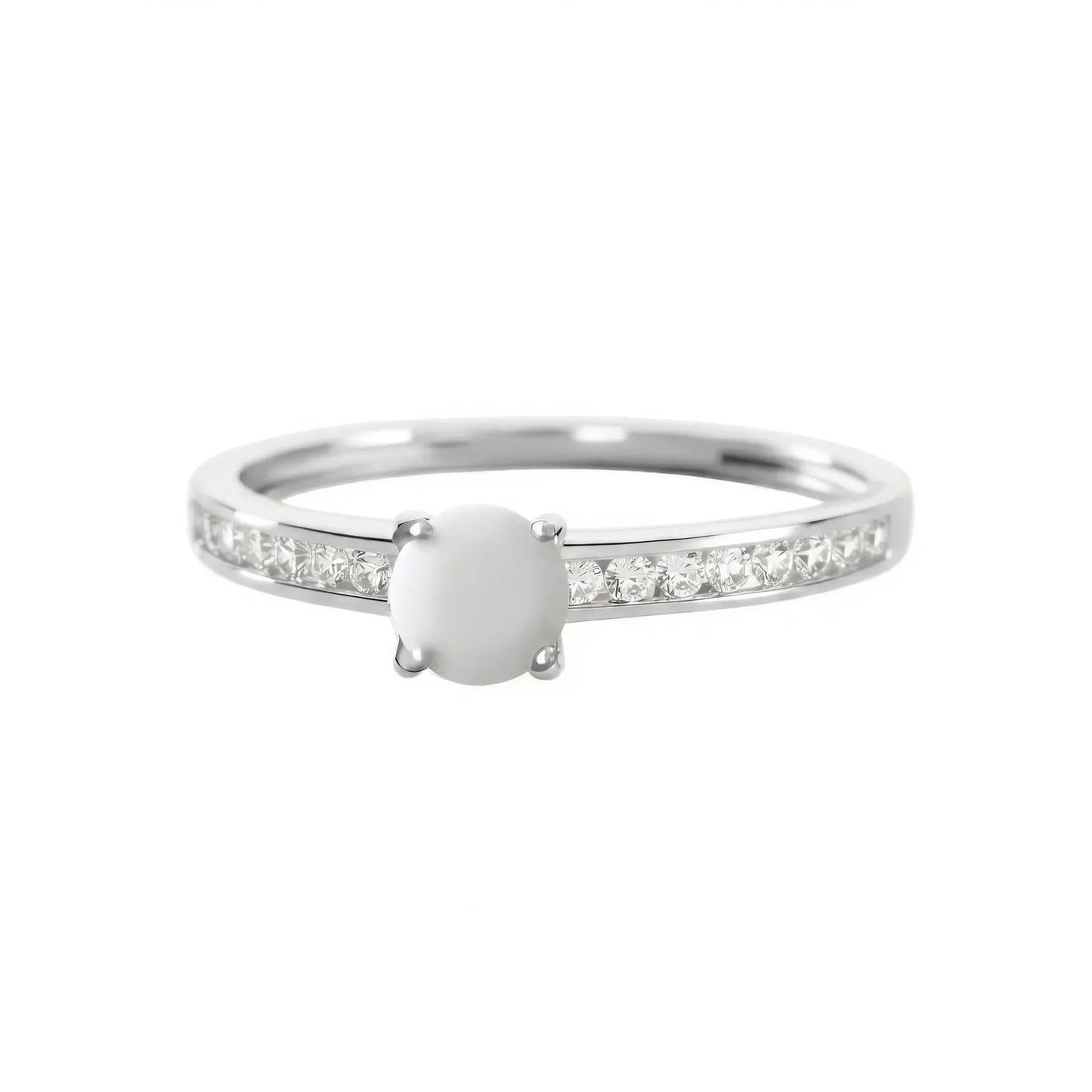 Bague Kheira en Or 9 Carats avec Diamant au Lait Maternel – Bijoux au lait maternel artisanal Mon Bijou Lacté
