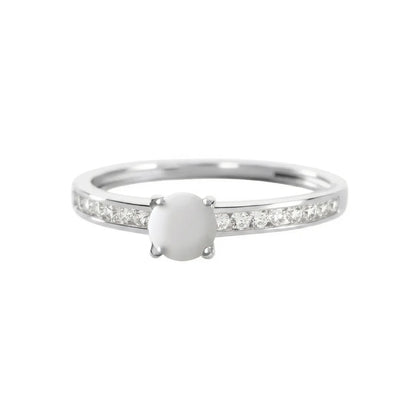 Bague Kheira en Or 9 Carats avec Diamant au Lait Maternel