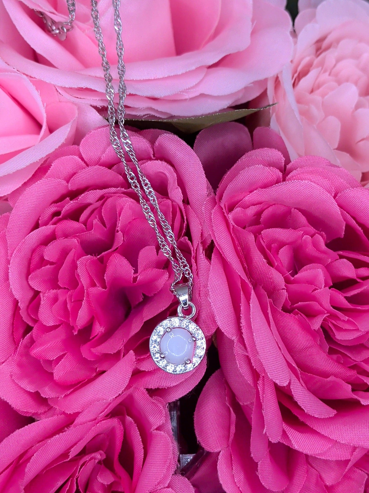 Collier lait maternel Maelys en argent 925 – Diamant de lait maternel – Bijoux au lait maternel artisanal Mon Bijou Lacté
