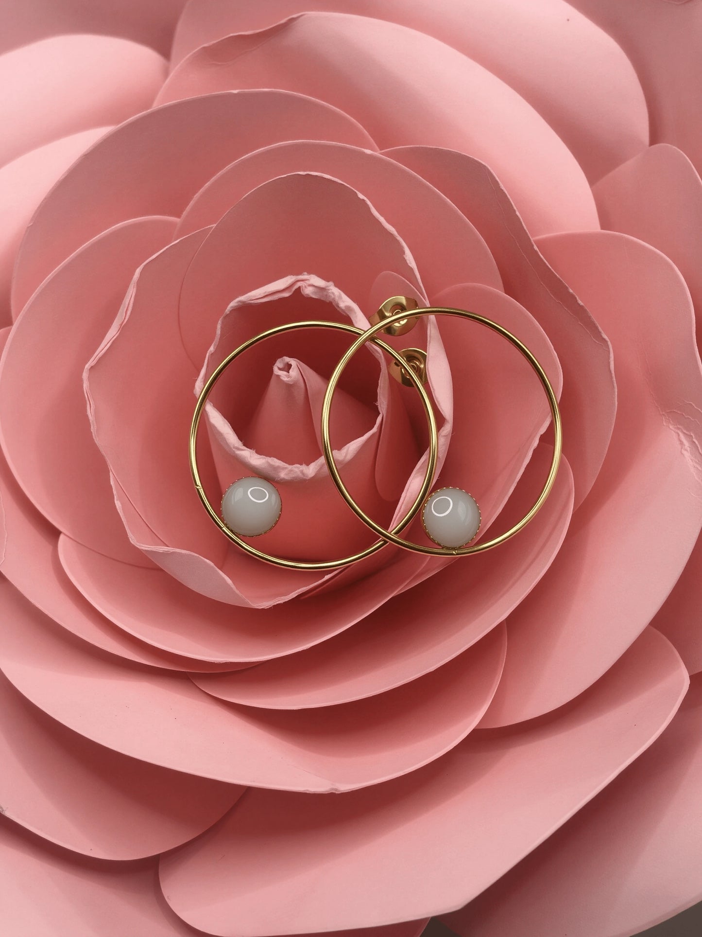 Boucles d’oreilles Flavia – Bijoux au lait maternel artisanal Mon Bijou Lacté
