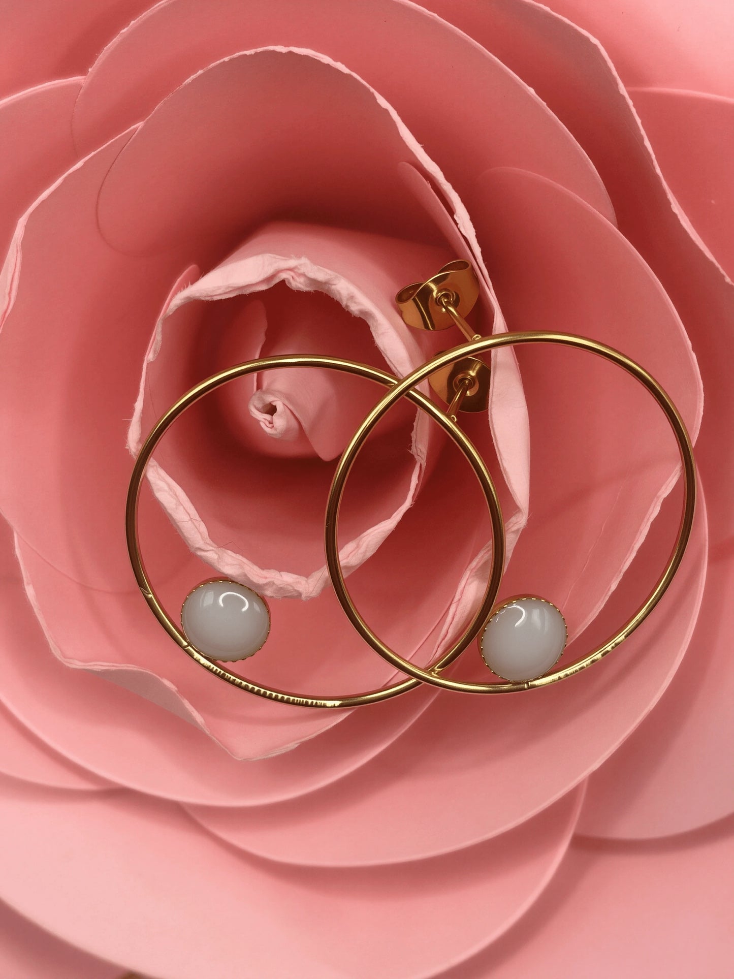 Boucles d’oreilles Flavia – Bijoux au lait maternel artisanal Mon Bijou Lacté
