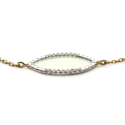 Bracelet Jade en or jaune 375