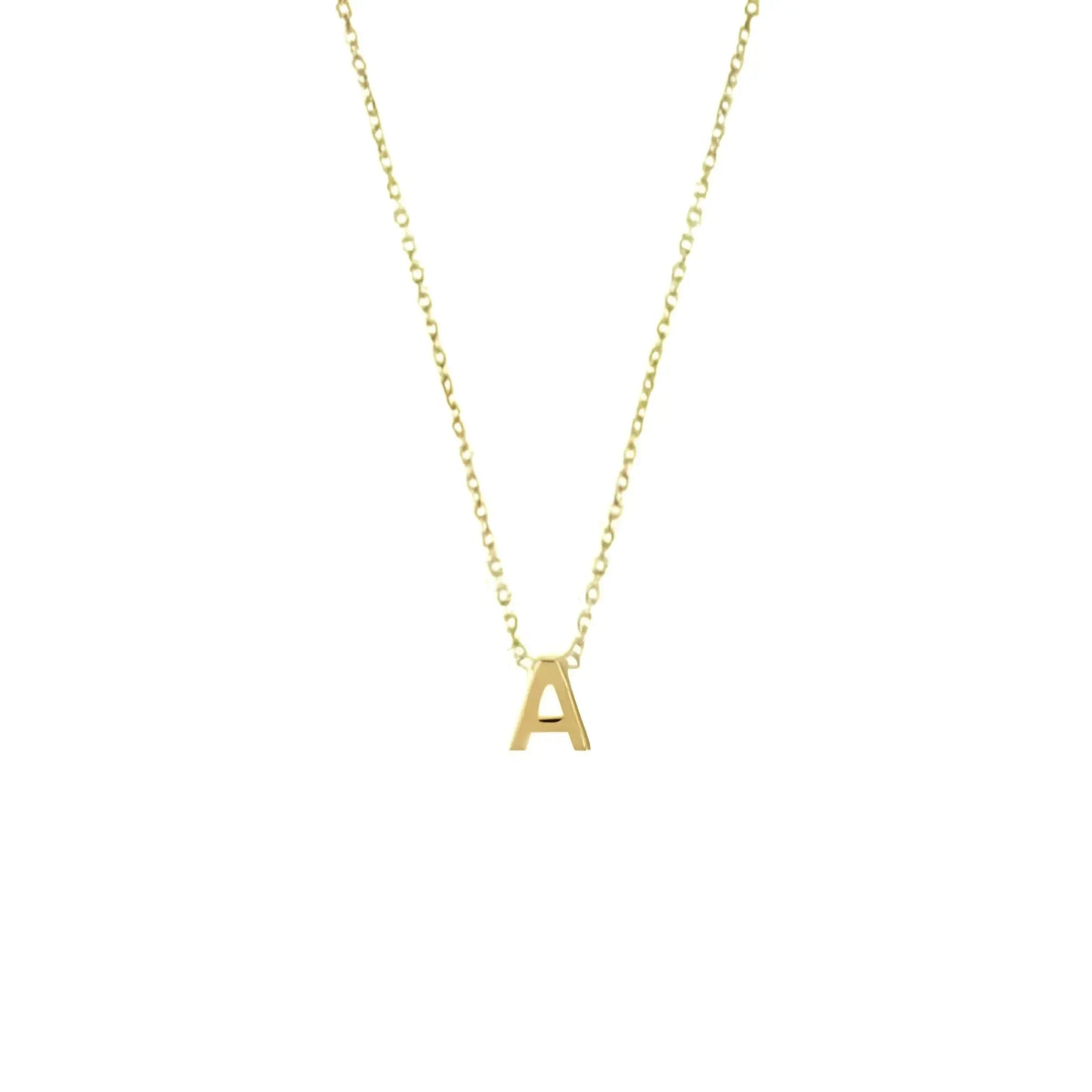 Collier Personnalisé Initial Or en 375/1000 – Bijoux au lait maternel artisanal Mon Bijou Lacté
