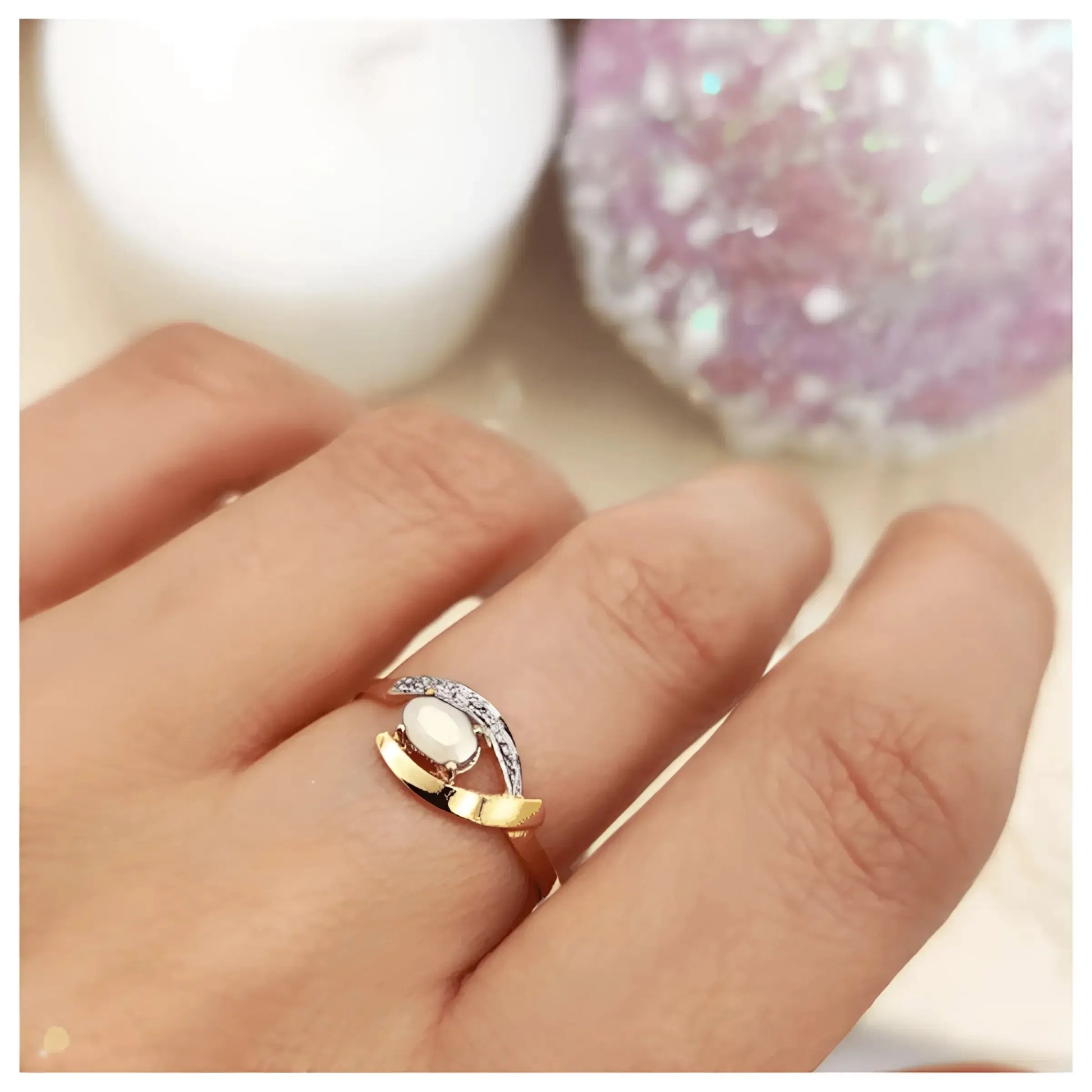 Bague Julia 2 ors 18 carats bijou lait maternel Mon Bijou Lacté