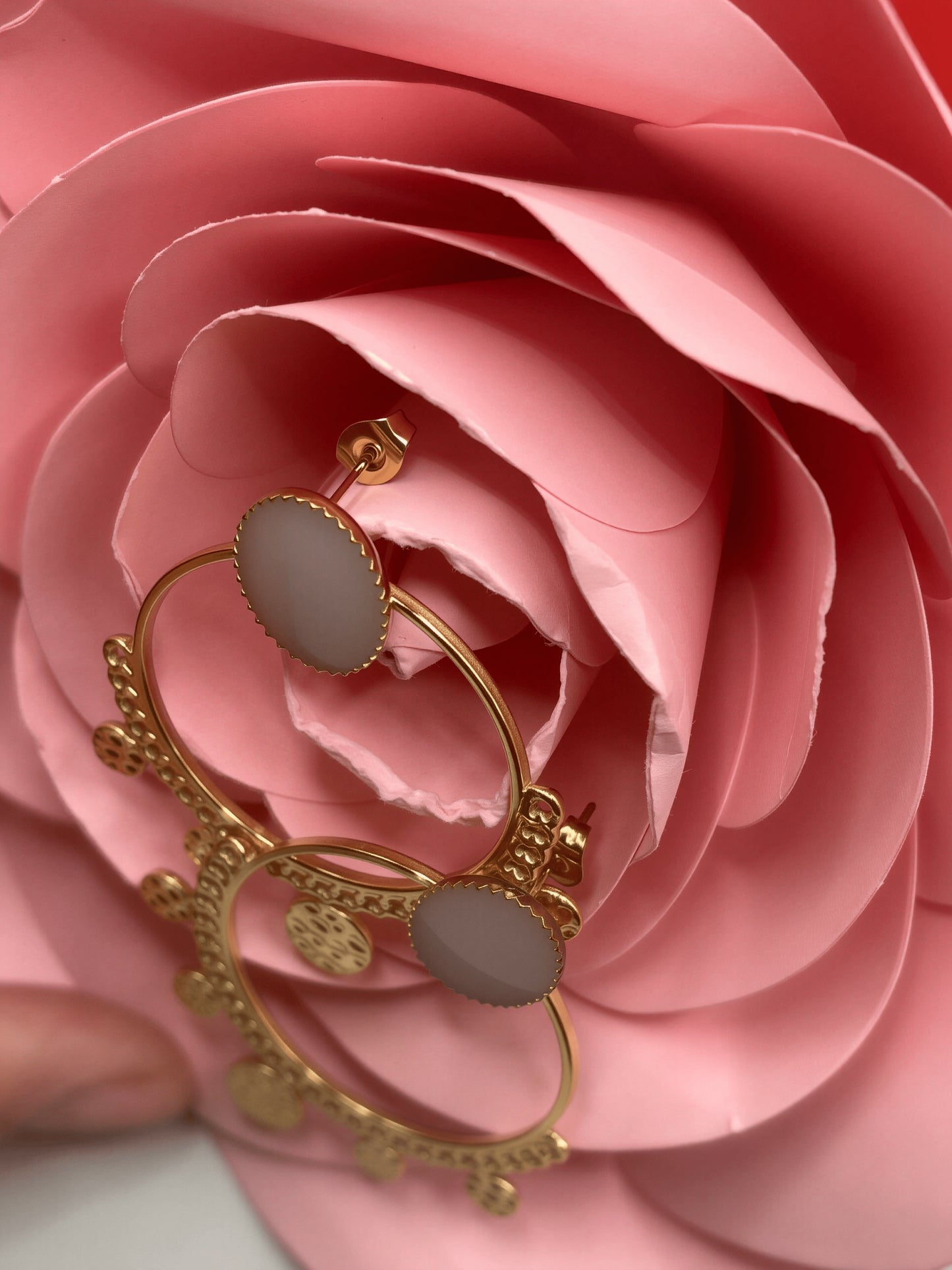 Boucles d’oreilles Ezia – Bijoux au lait maternel artisanal Mon Bijou Lacté
