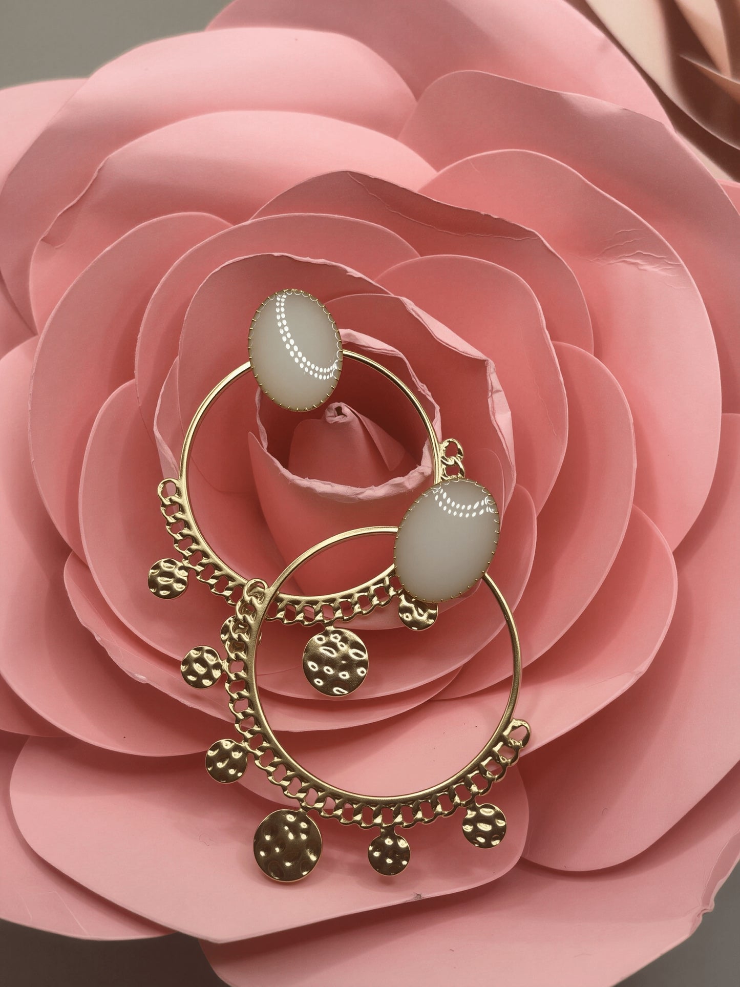 Boucles d’oreilles Ezia – Bijoux au lait maternel artisanal Mon Bijou Lacté
