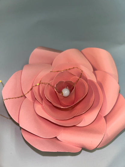 Bracelet perle de lait