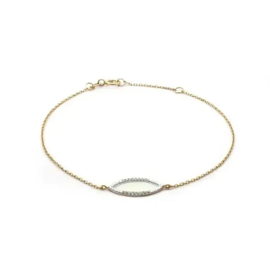 Bracelet Jade en or jaune 375 bijou lait maternel Mon Bijou Lacté