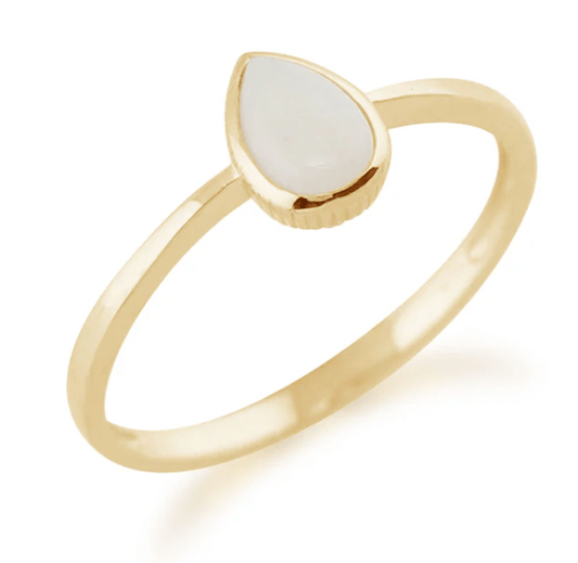 Bague Aria en or 375 et lait maternel - Mon Bijou Lacté