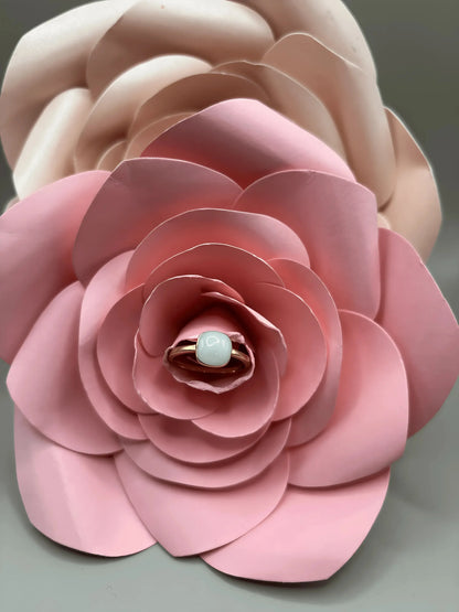 Bague Salomé en Or 375 avec Centre en Lait Maternel bijou lait maternel Mon Bijou Lacté