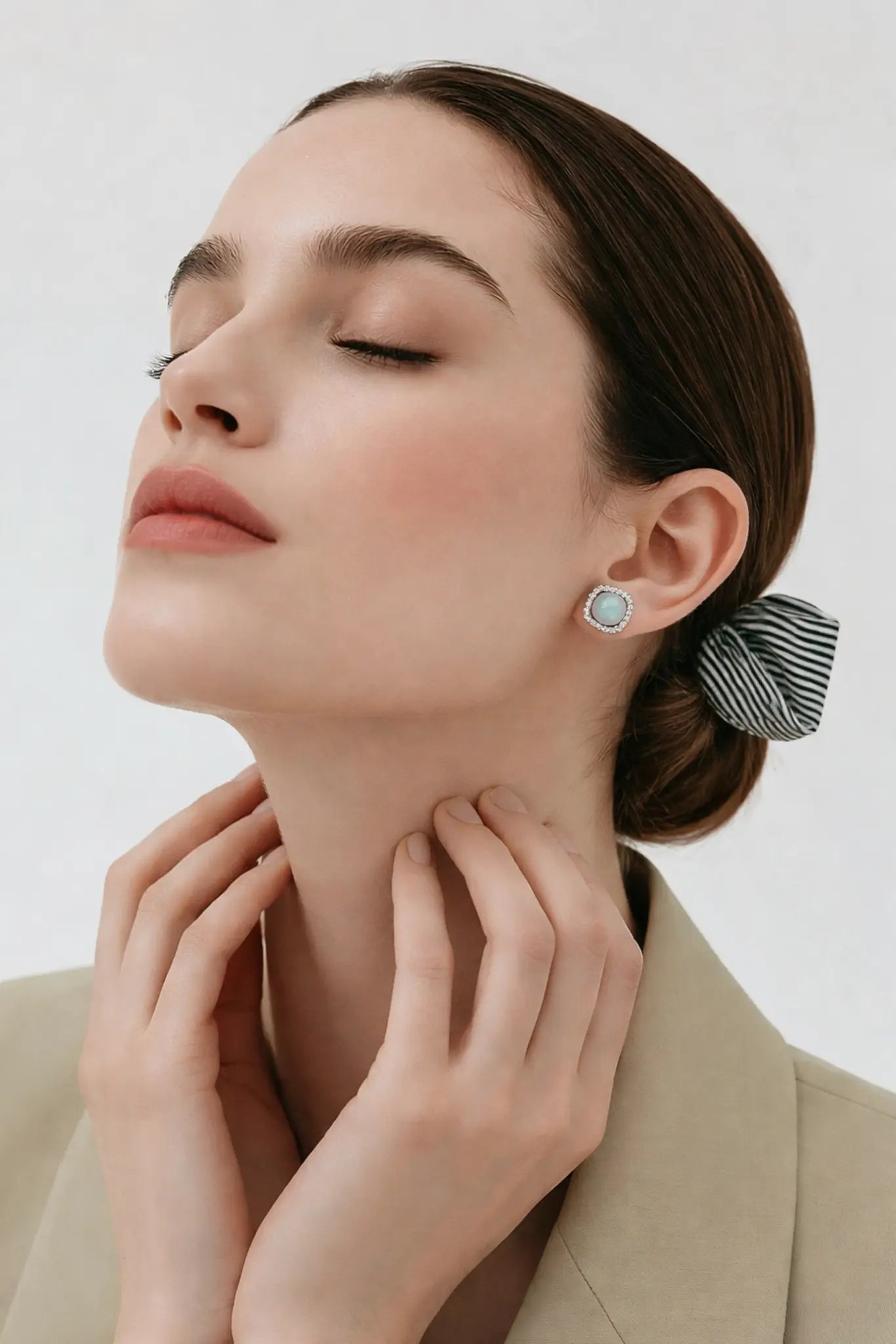 Boucles d’oreilles Diamour - Bijou lait maternel – Bijoux au lait maternel artisanal Mon Bijou Lacté
