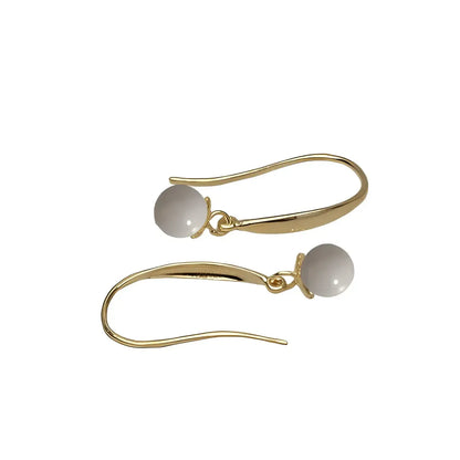 Boucles d'Oreilles Romy en Or 18 Carats et Perle de Lait Maternel bijou lait maternel Mon Bijou Lacté