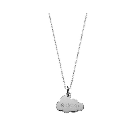 Collier Nuage en Argent 925 Personnalisé