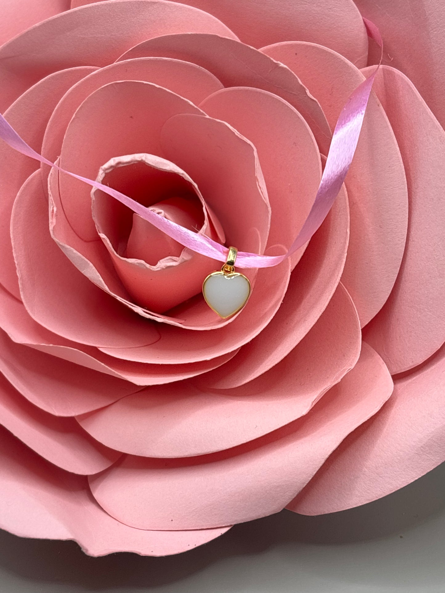 Pendentif lait maternel Cœur – Bijoux au lait maternel artisanal Mon Bijou Lacté
