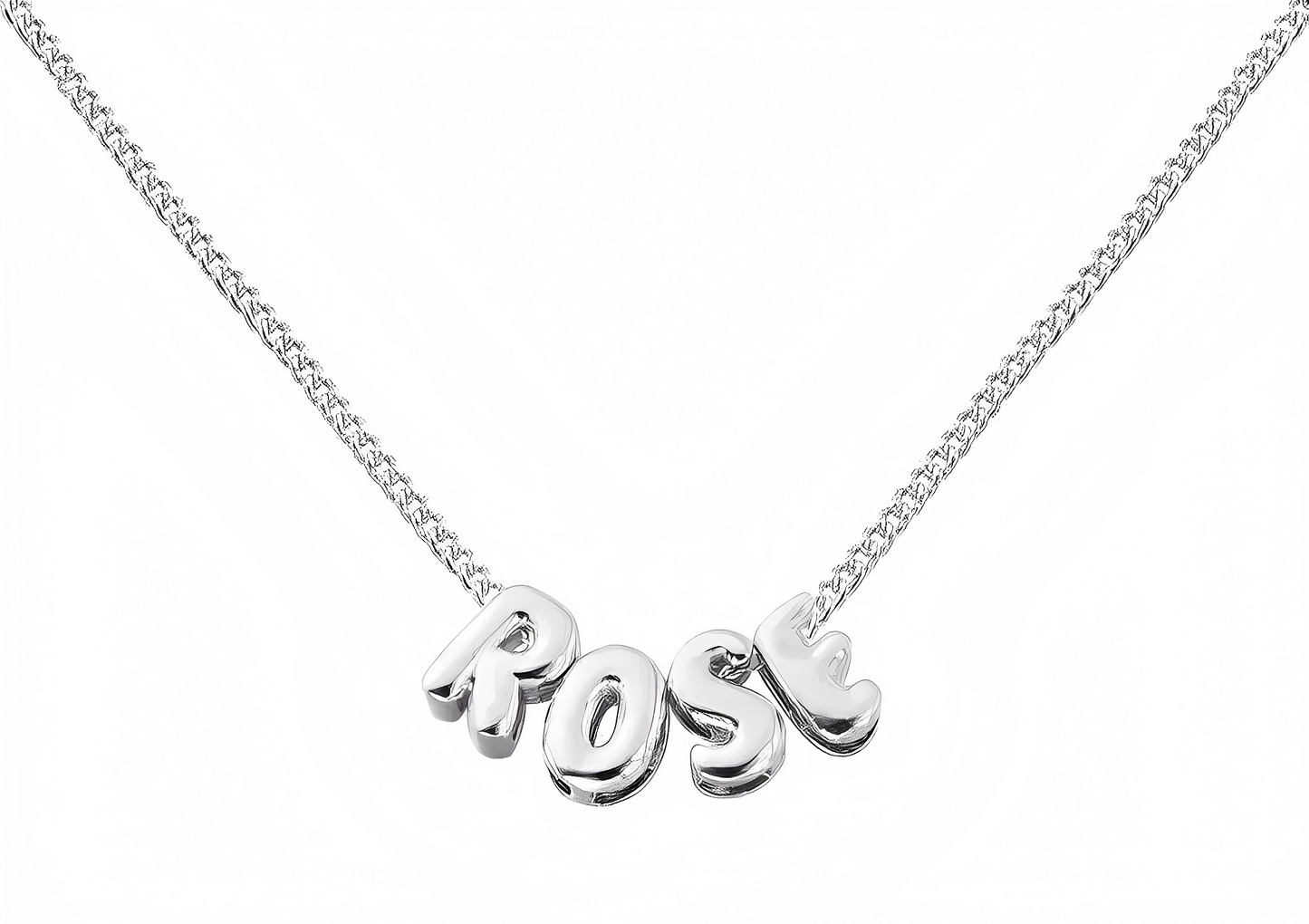 Collier personnalisé Sadie – Initiales en forme de ballon – Bijoux au lait maternel artisanal Mon Bijou Lacté
