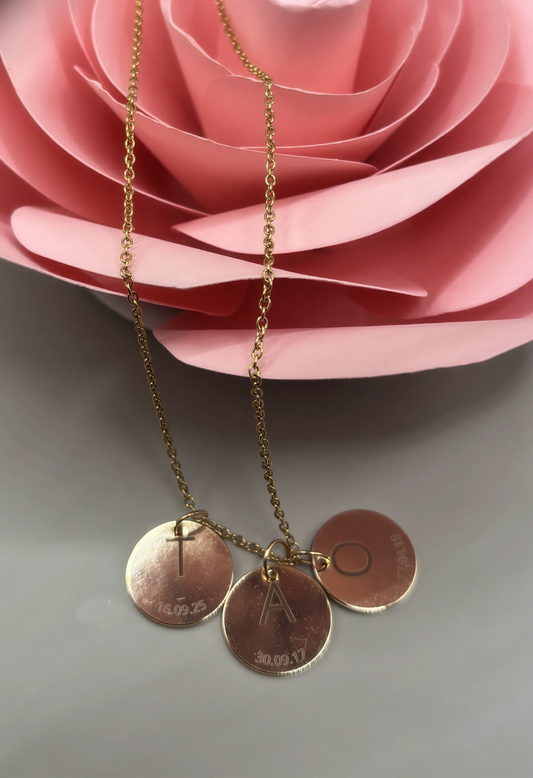 Collier personnalisé rond