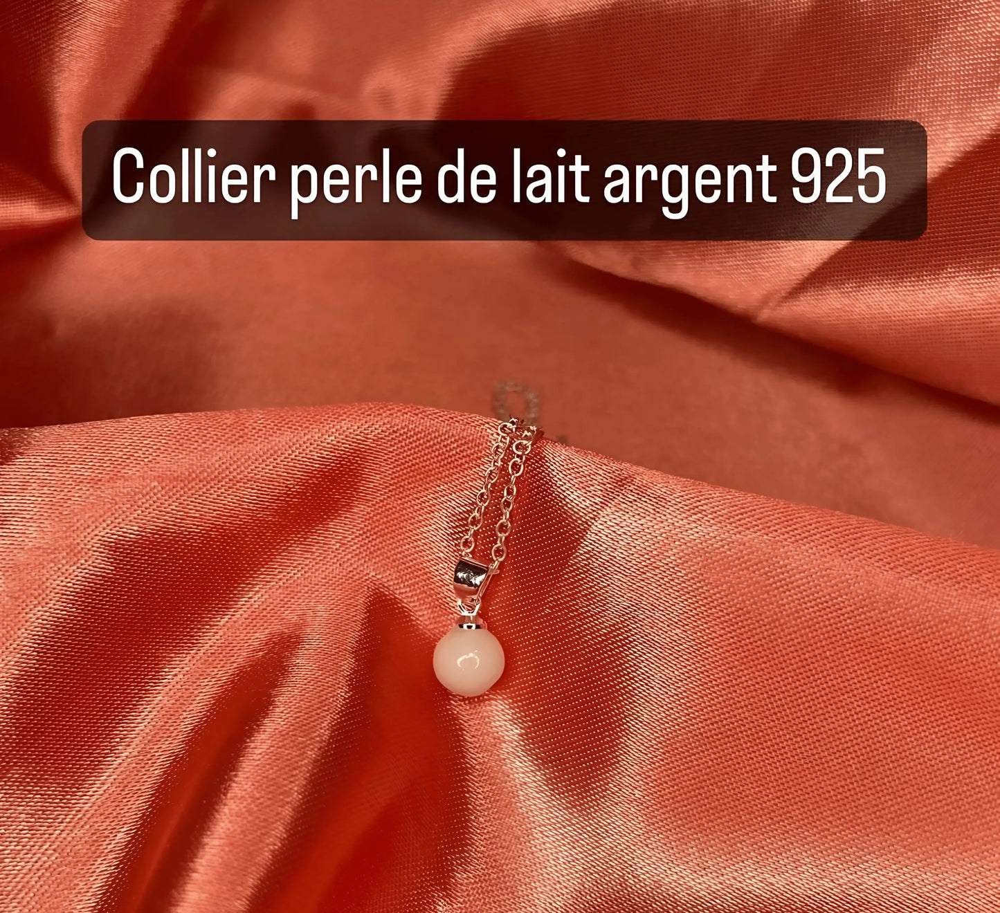 Collier perle de lait – Bijoux au lait maternel artisanal Mon Bijou Lacté
