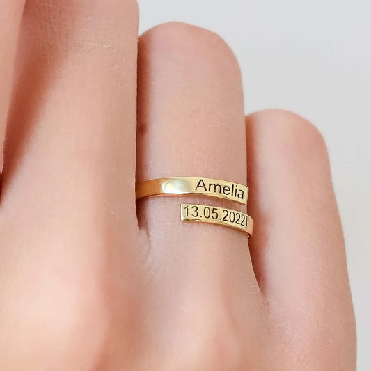 Bague Spirale Personnalisée