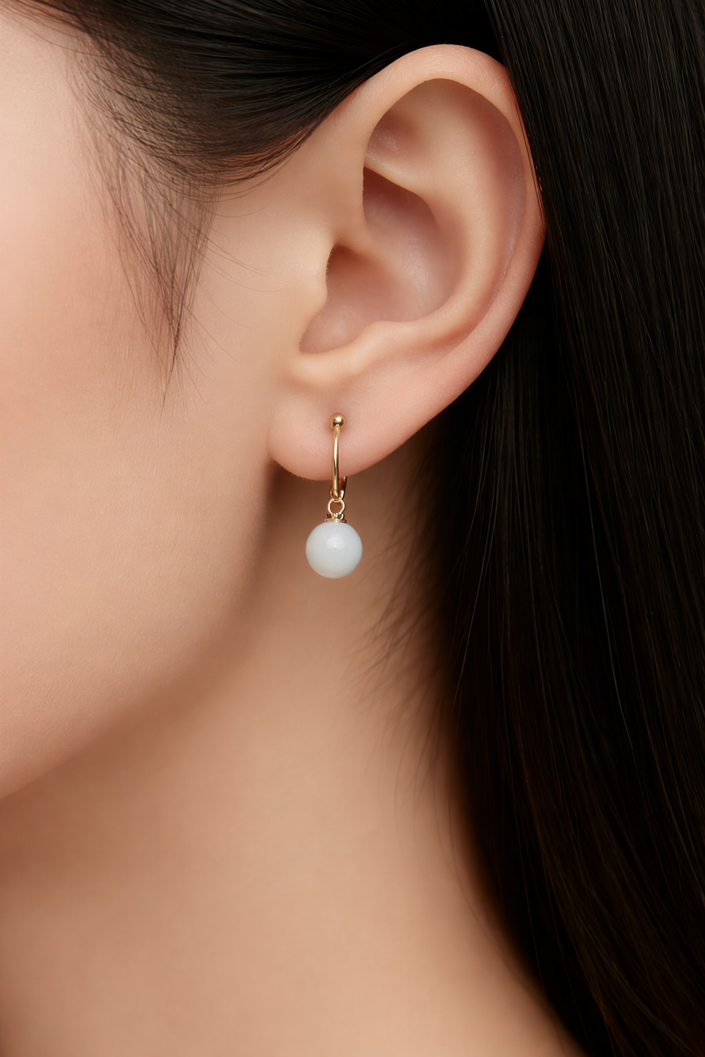 Créoles perles de lait – Bijoux au lait maternel artisanal Mon Bijou Lacté
