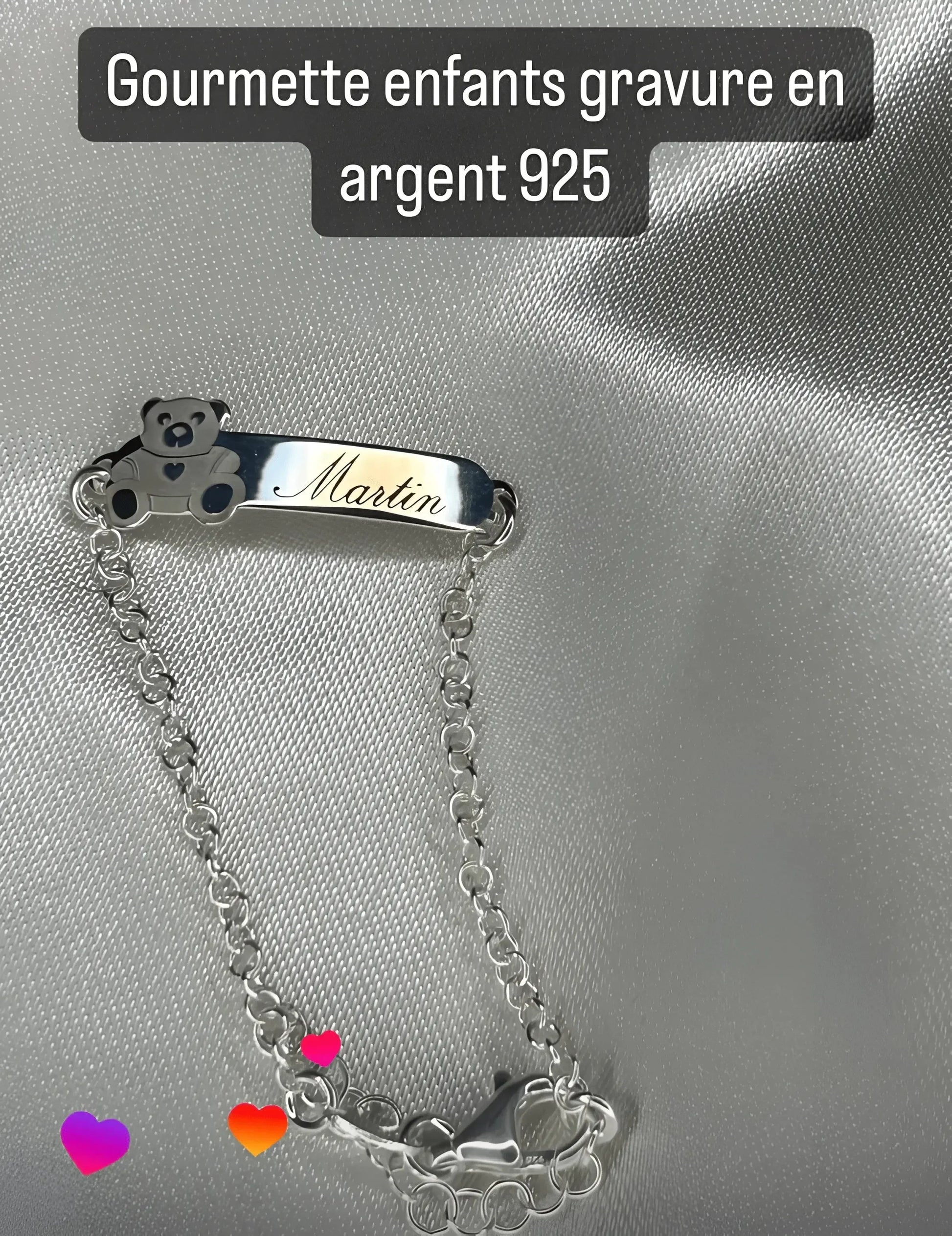 Gourmette bébé Kais bijou lait maternel Mon Bijou Lacté