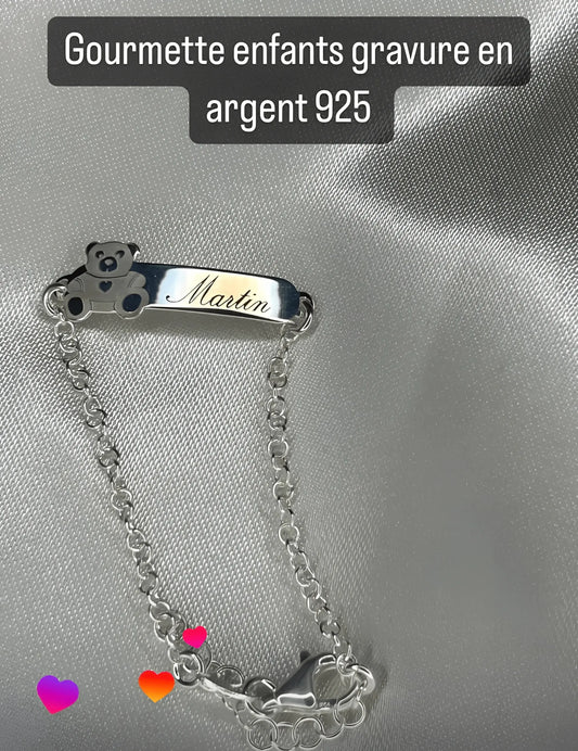 Gourmette bébé Kais bijou lait maternel Mon Bijou Lacté