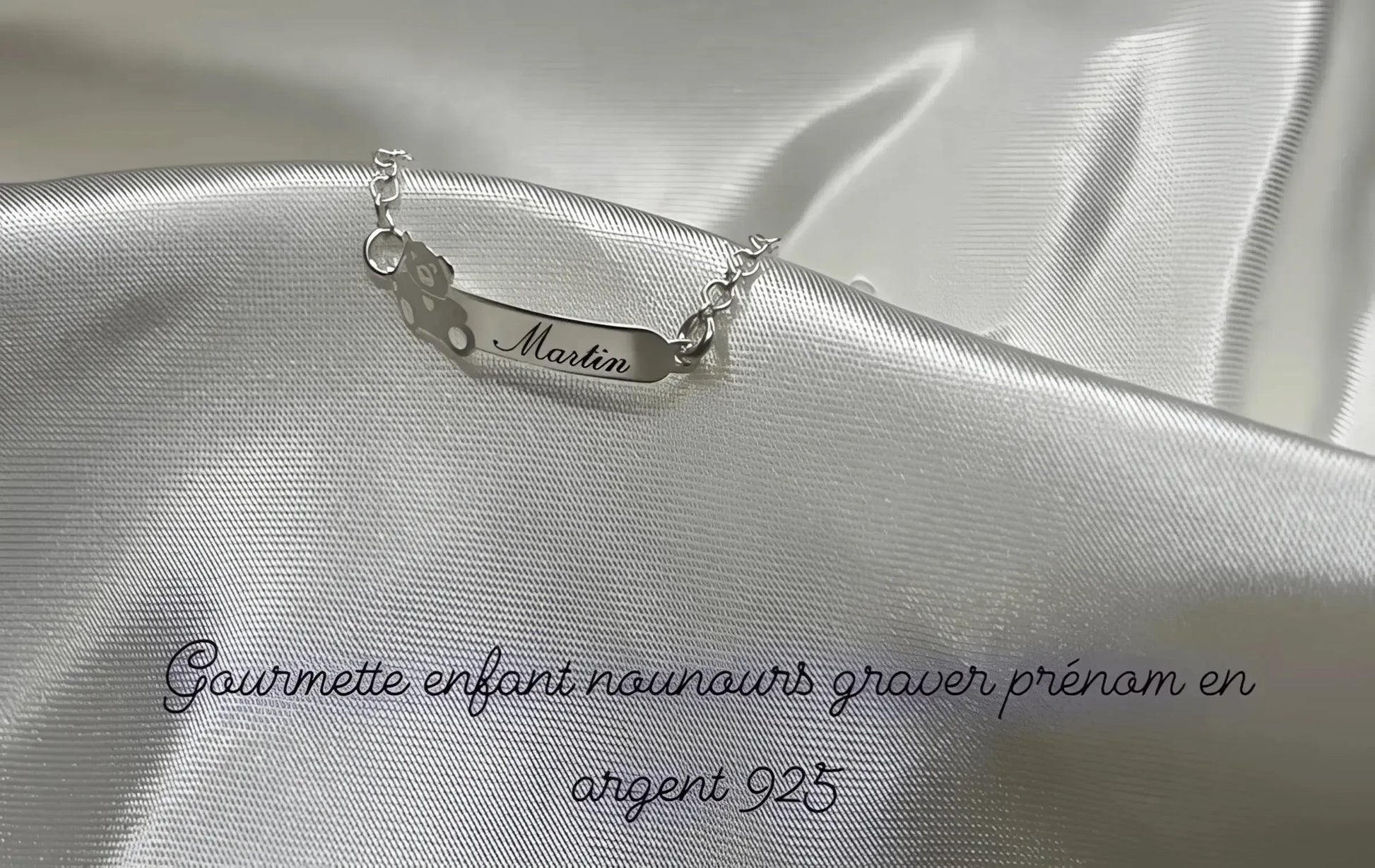 Gourmette bébé Kais bijou lait maternel Mon Bijou Lacté