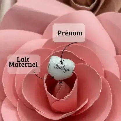 Charm Perle coeur Lactée bijou au lait maternel bijou lait maternel Mon Bijou Lacté