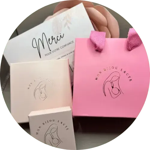 Packaging – Bijoux au lait maternel artisanal Mon Bijou Lacté
