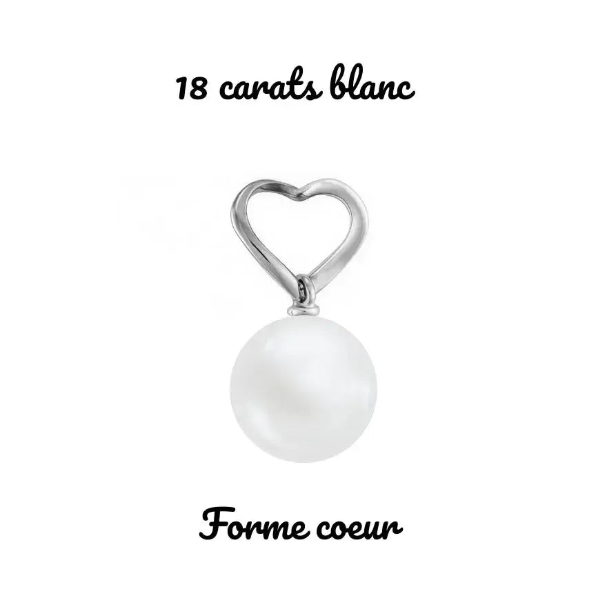 Pendentif perle de lait or  9 carats, 14 carats et 18 carats – Bijoux au lait maternel artisanal Mon Bijou Lacté
