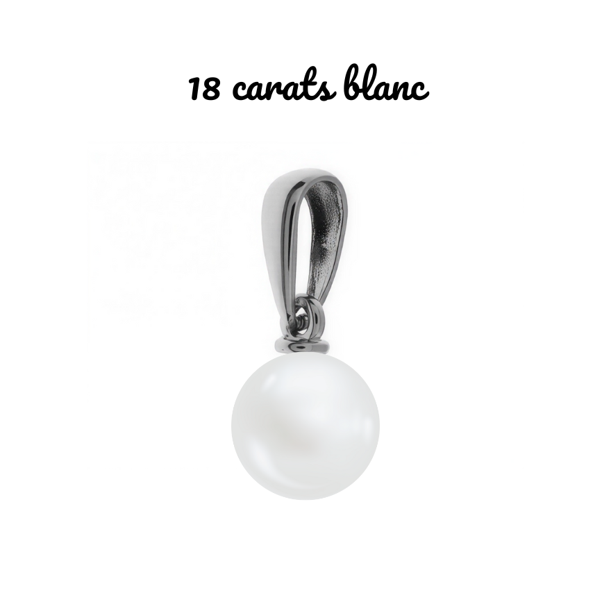 Pendentif perle de lait or  9 carats, 14 carats et 18 carats