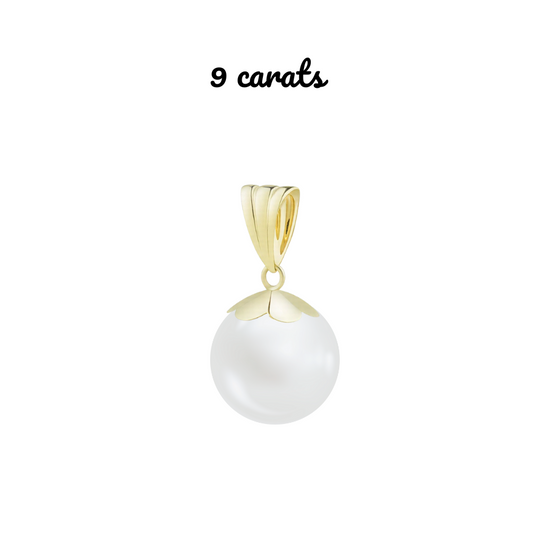 Pendentif perle de lait or  9 carats, 14 carats et 18 carats