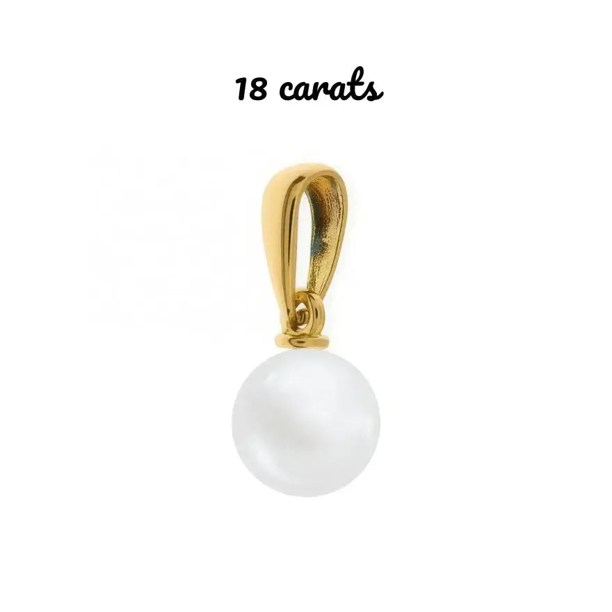 Pendentif perle de lait or  9 carats, 14 carats et 18 carats – Bijoux au lait maternel artisanal Mon Bijou Lacté
