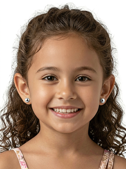 Boucles d'Oreilles Perle argent – Spécial "Petites Oreilles Non Percées"