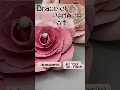Bracelet perle de lait