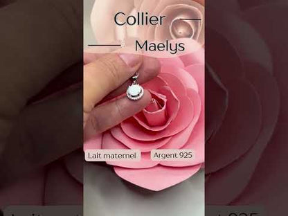 Collier Maelys en argent 925 – Diamant de lait maternel